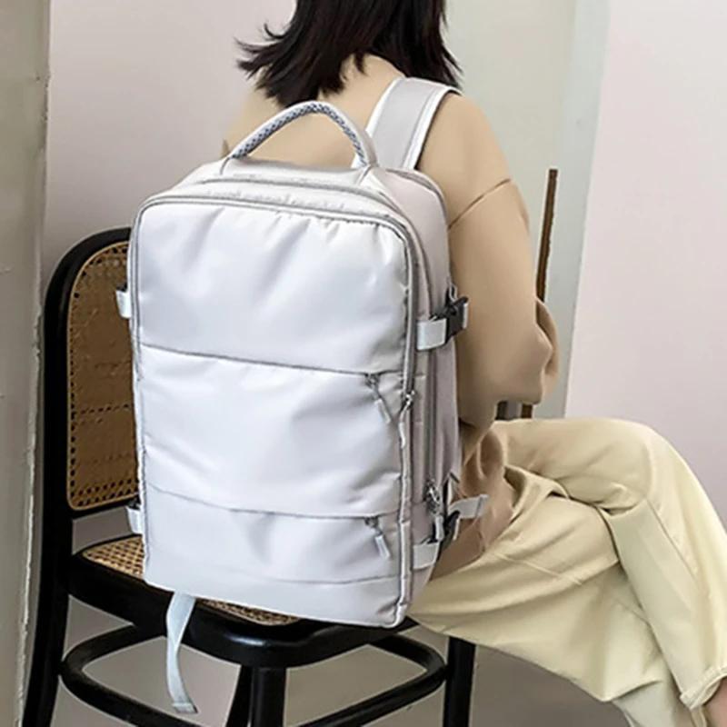 Women Travel Backpack Water Repellent Anti-Theft Stylish Casual Daypack Bag with Luggage Strap USB Charging Port Backpack