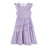2026 New Coffee Break French Platycodon Retro Temperament Fairy Waist Purple Dress Children Summer