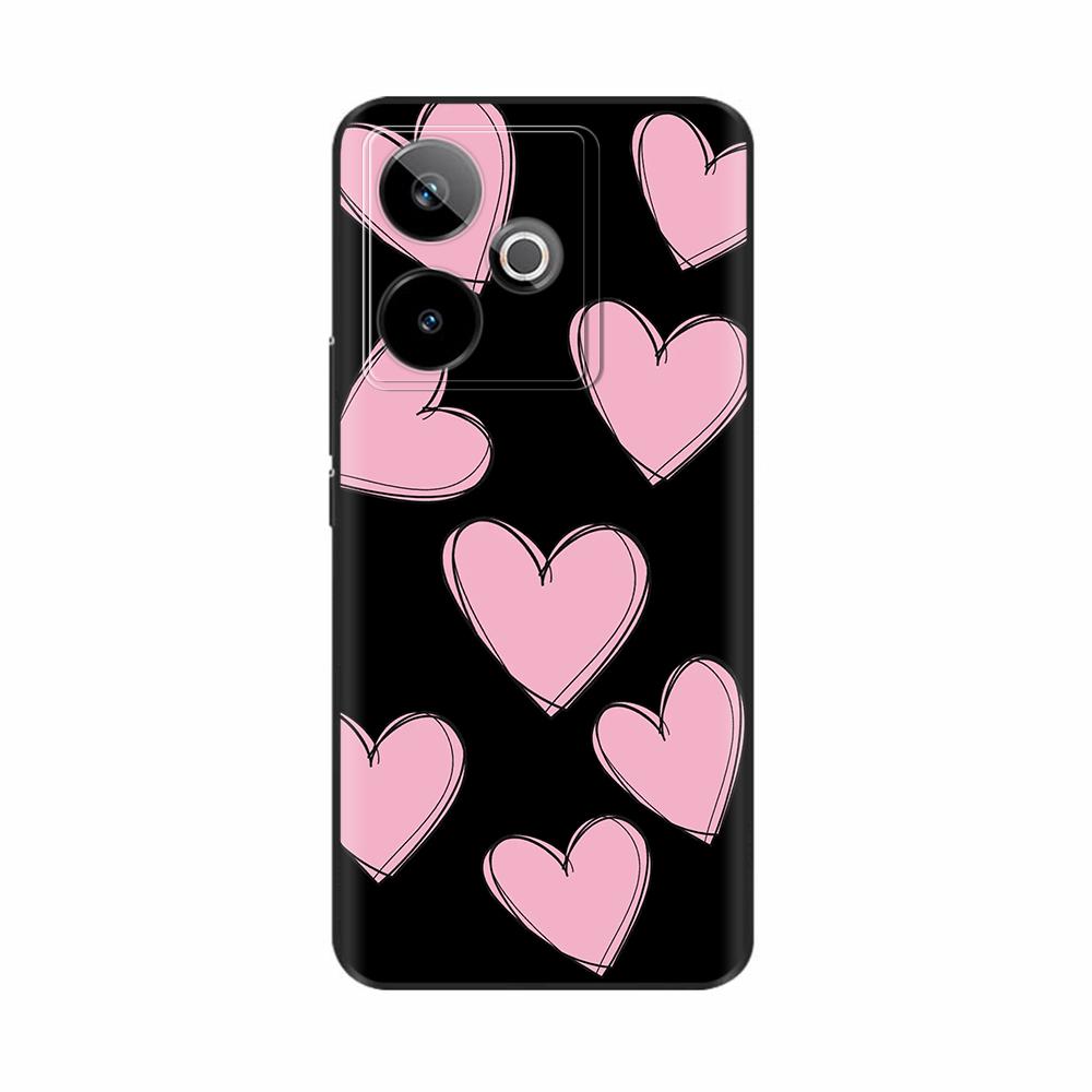 For Realme GT 7 Case Silicone Soft TPU Phone Back Cover For Realme GT 7T Case Cute Cartoon Cases For Oppo Realme GT7 Fundas Bags