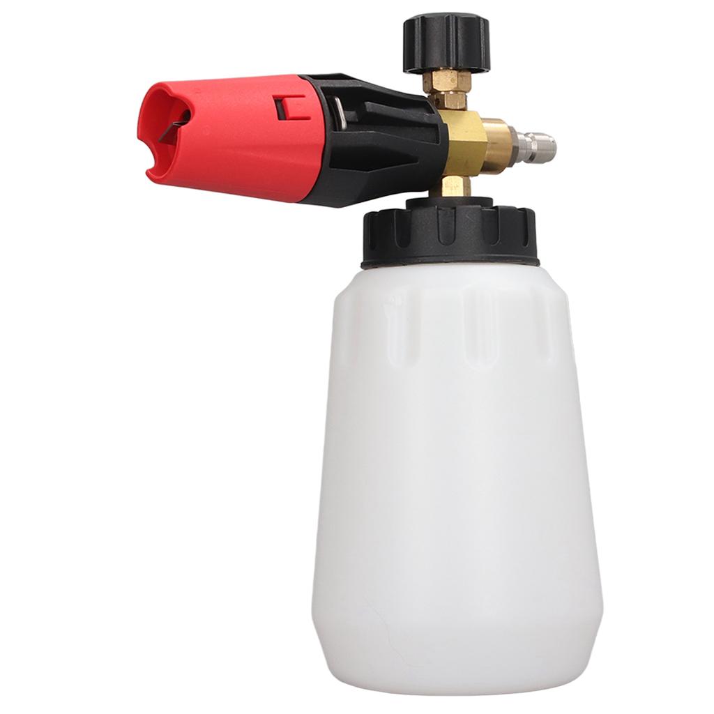 Pressure Washer Foam Cannon Wide Neck Adjustable Nozzle Foam Gun for Car Washing 14in Quick Plug