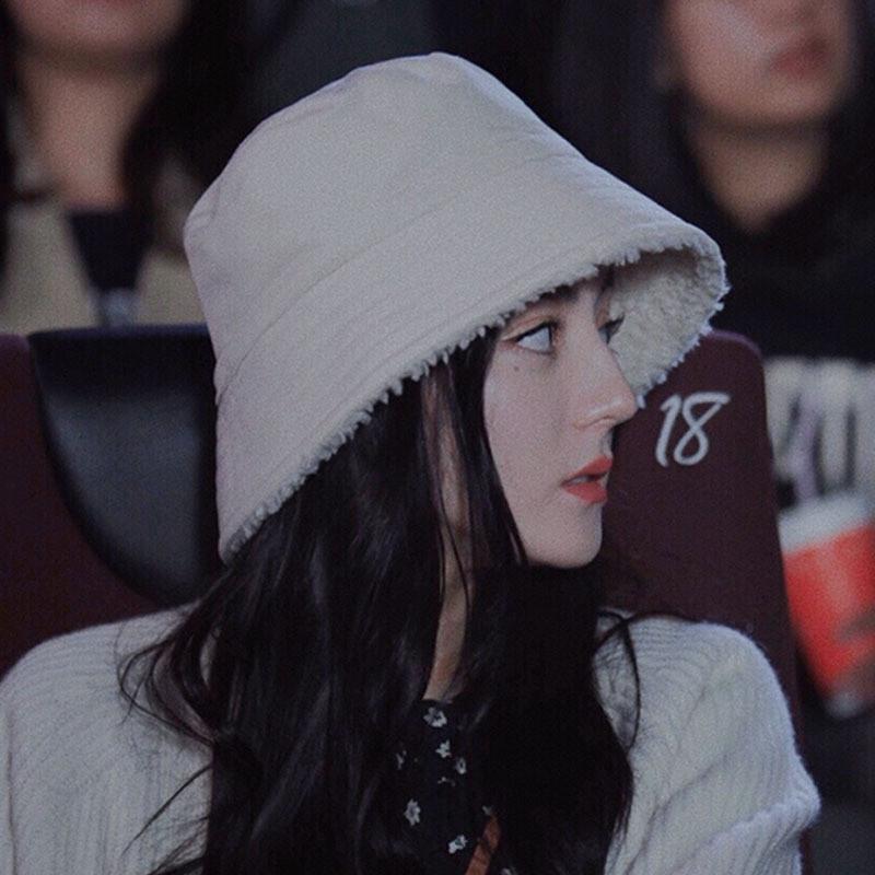 Unisex Trendy Autumn Winter Beige Sherpa Hat For Sun Protection Warmth And