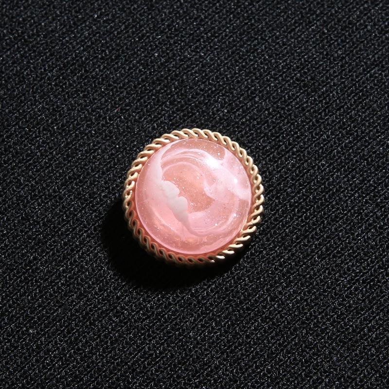 

Розовые жемчужные пуговицы Одежда Пальто Шерстяная куртка Кашемировые пуговицы Круглые Свитер Шифоновая рубашка Пуговицы для костюма 22Mm gold + powder