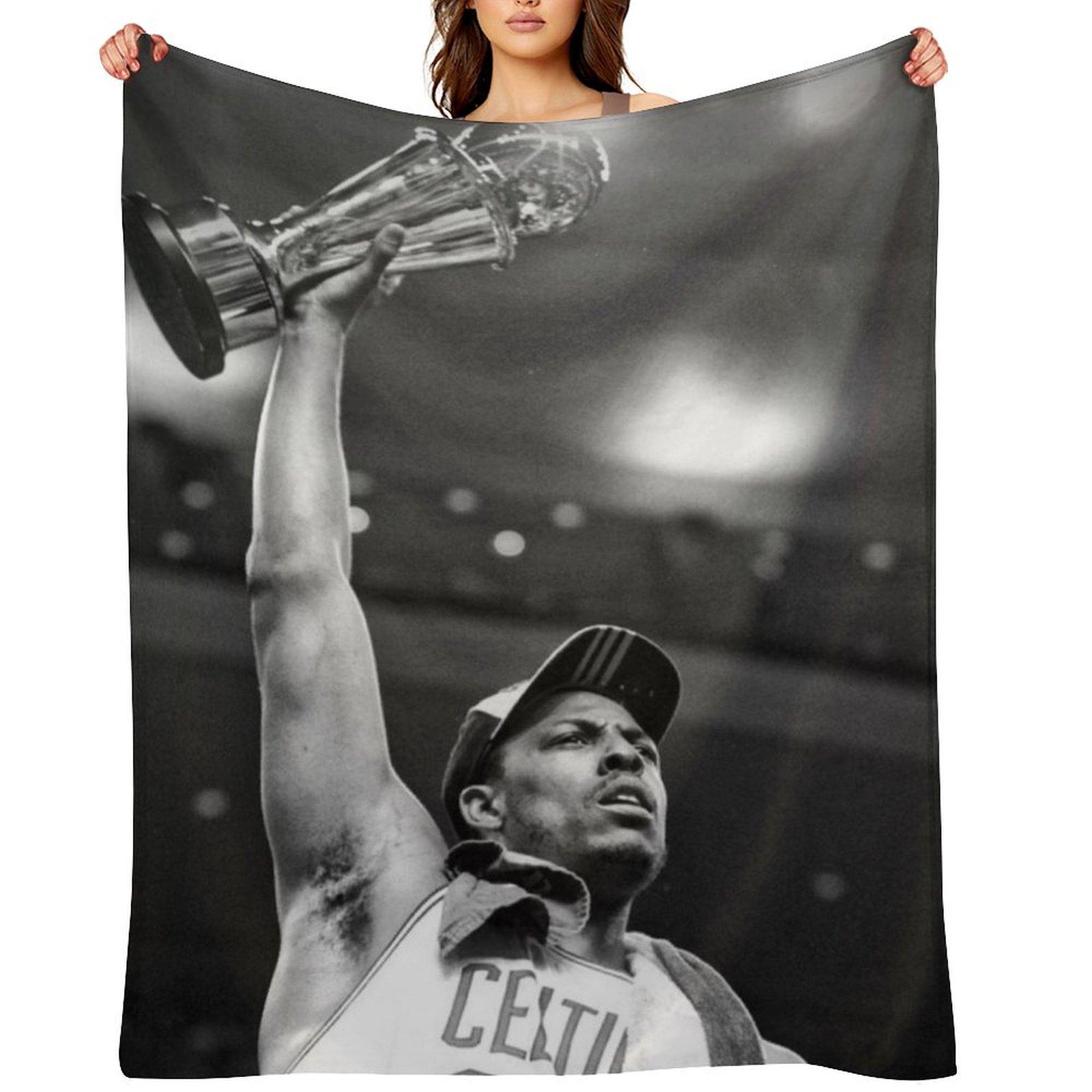 Paul Pierce - Finas MVP - Black / White Throw Blanket blankets and throws Softest Thin Weighted Blankets 30x40in