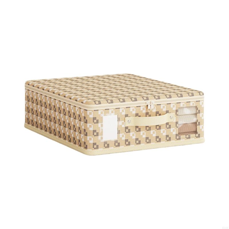 Multipurpose Foldable Storage Box With Dustproof Zippered Closure Large Capacity Nonwovens Fabric Home Organizers HX6C