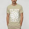 Mine Seagull Funny Beach Volleyball T Shirts for Unisex Pure Cotton Funny TShirts Collar Tee Shirt Short Sleeve Tops Gift Idea