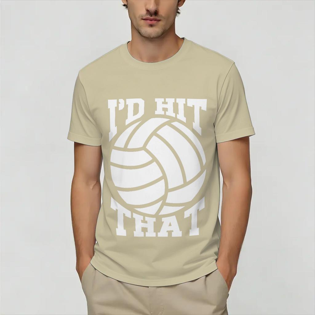 Mine Seagull Funny Beach Volleyball T Shirts for Unisex Pure Cotton Funny TShirts Collar Tee Shirt Short Sleeve Tops Gift Idea