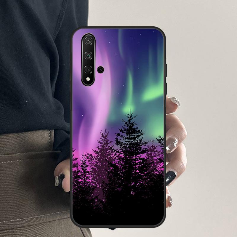 Northern Lights For Huawei Nova Y70 Y90 Y60 Y61 Y91 Y72 9 10 SE 12i 12s 11i 5T P60 Pro P20 P30 P40 Lite Case