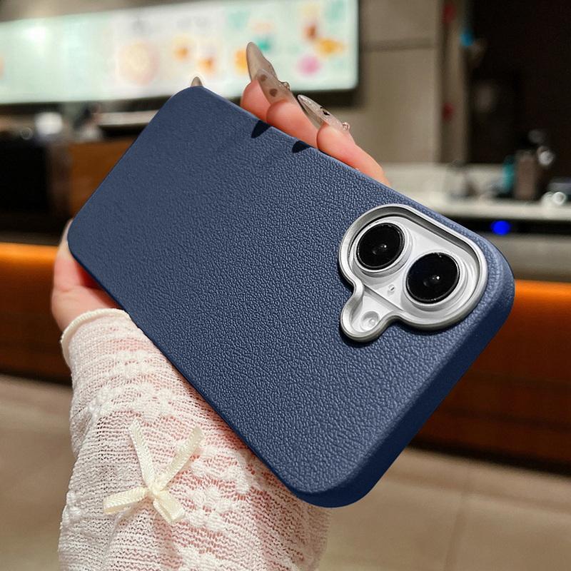 Leather Texture TPU Soft Phone Case Shell For iPhone 16 Pro Max 15 14 Pro 13 12 11 Slim Matte Shockproof Bumper Cover