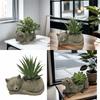 Decorative Succulent Pots Adorable Animal Themed Resin Planter for Indoor Bonsais and Cactus Balcony Air Plant Holder