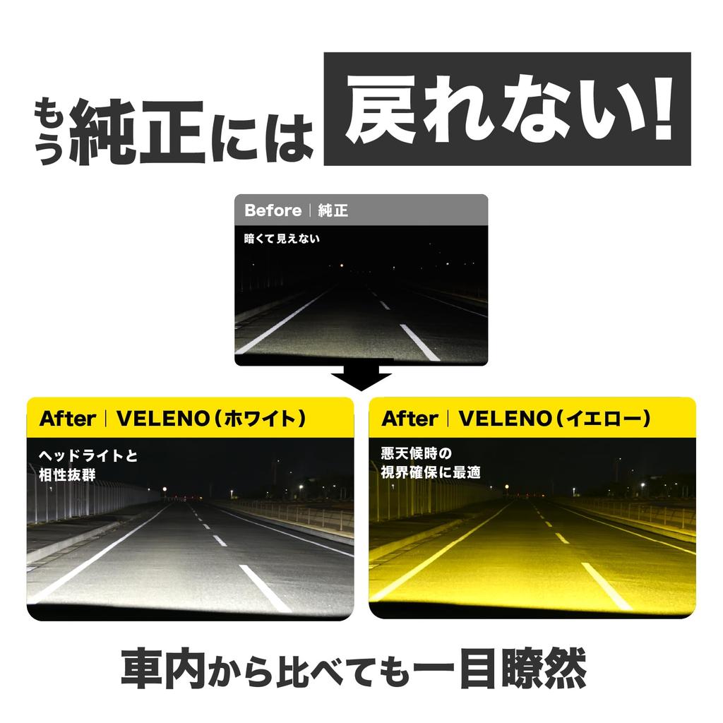 VELENO H8 H11 H16 Actual Measurement 16000lm Yellow Fog Super 12V Vehicle Inspection F055 Lights, Aftermarket, Bright, Vehicle, Compliant,