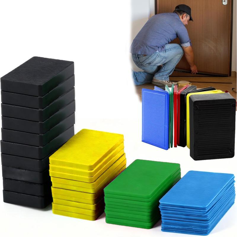 80 Pezzi Distanziatori per Piastrelle in Plastica, Materiale PP 4 Misure Distanziatori a Croce per Posa di Piastrelle a Parete e a Pavimento - Kit Livellatori con Cunei