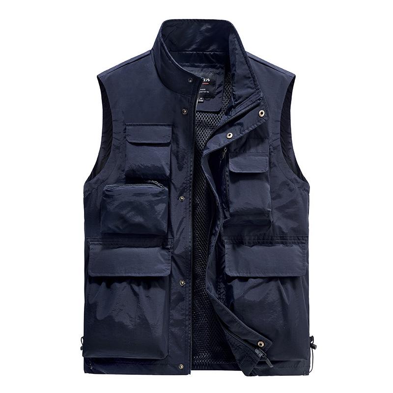 Men's Multi-pocket Outdoor Sports Vest for Fishing, Photography, and Casual Wear