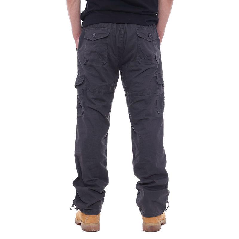 Men's Durable Multi-Pocket Work Pants - Wear-Resistant, Loose Fit, Plus Sizes Available