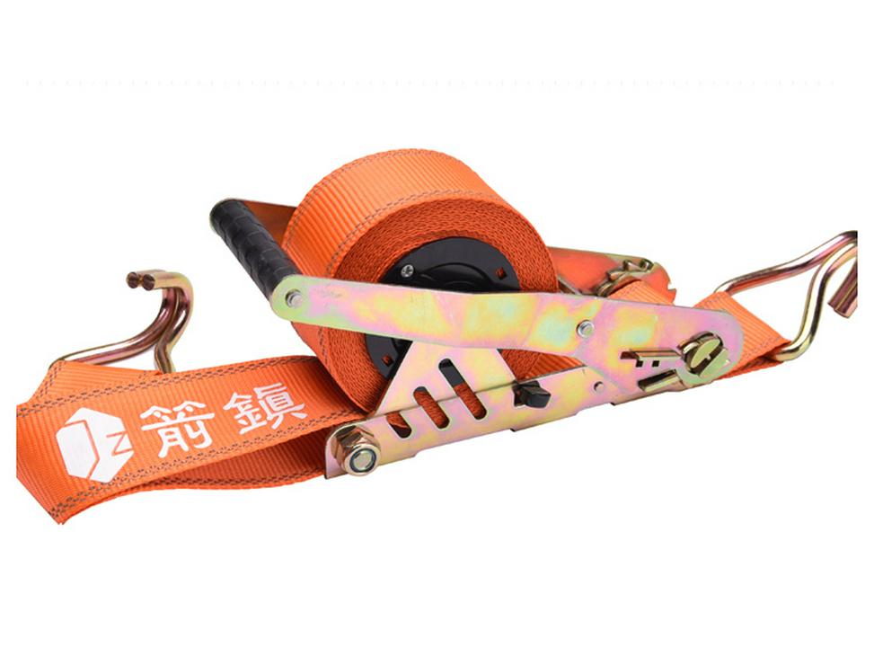 Automatic Retractable Ratchet Strap for Truck Load Securement