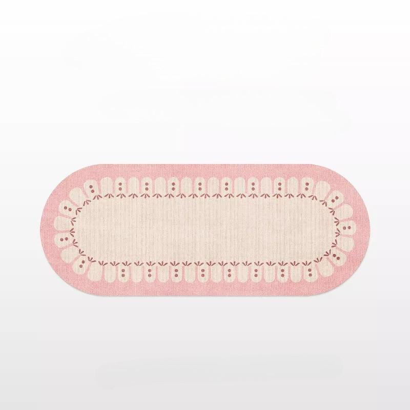 Girly Style Carpets for Living Room Pink Bedroom Decor Carpet Art Fluffy Soft Bedside Irregular Rug Home Thicken Plush Floor Mat