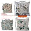 2D Floral 3D Embossed Pattern Pillow Covers Pattern Cushion Cover Suitable For Sofa Bedroom Car Pillow Cover