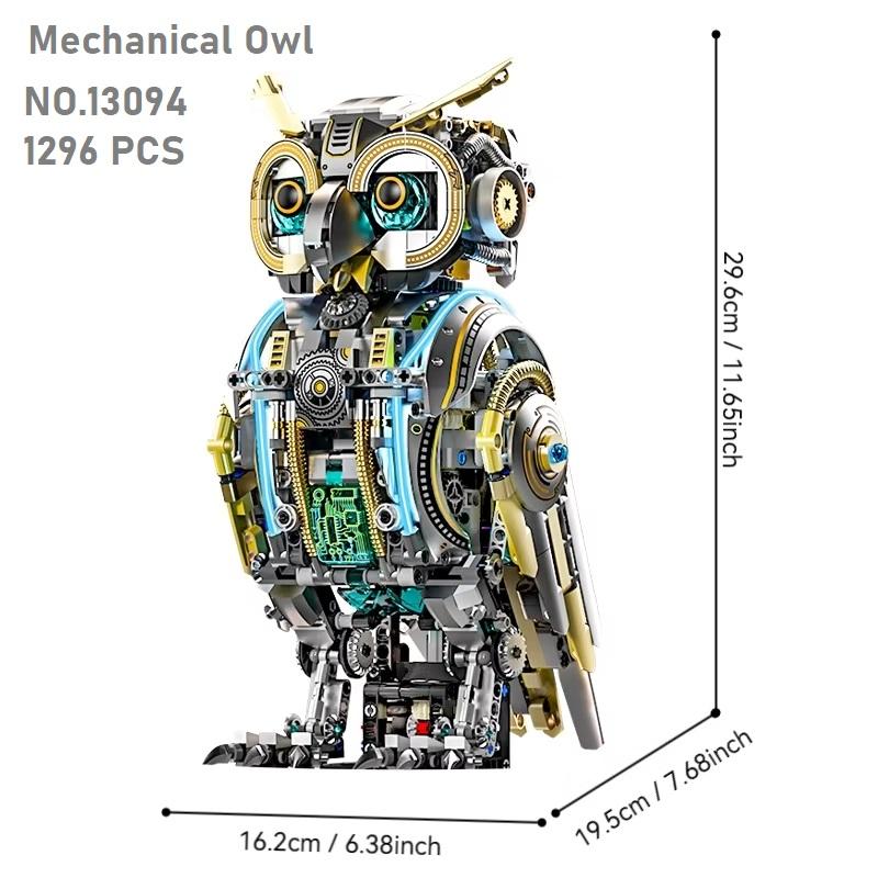 Superior-Grade 1296Pcs First-Class Mechanical Owl High-Standard Building-Set Superior-Grade Construction-Blocks First-Class Moc First-Class Creative no box