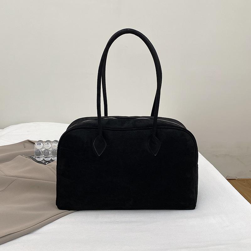 Autumn Large-capacity Bowling Bag, Women's Commuter Tote Bag, Simple Underarm Bag, High-value Portable Bag