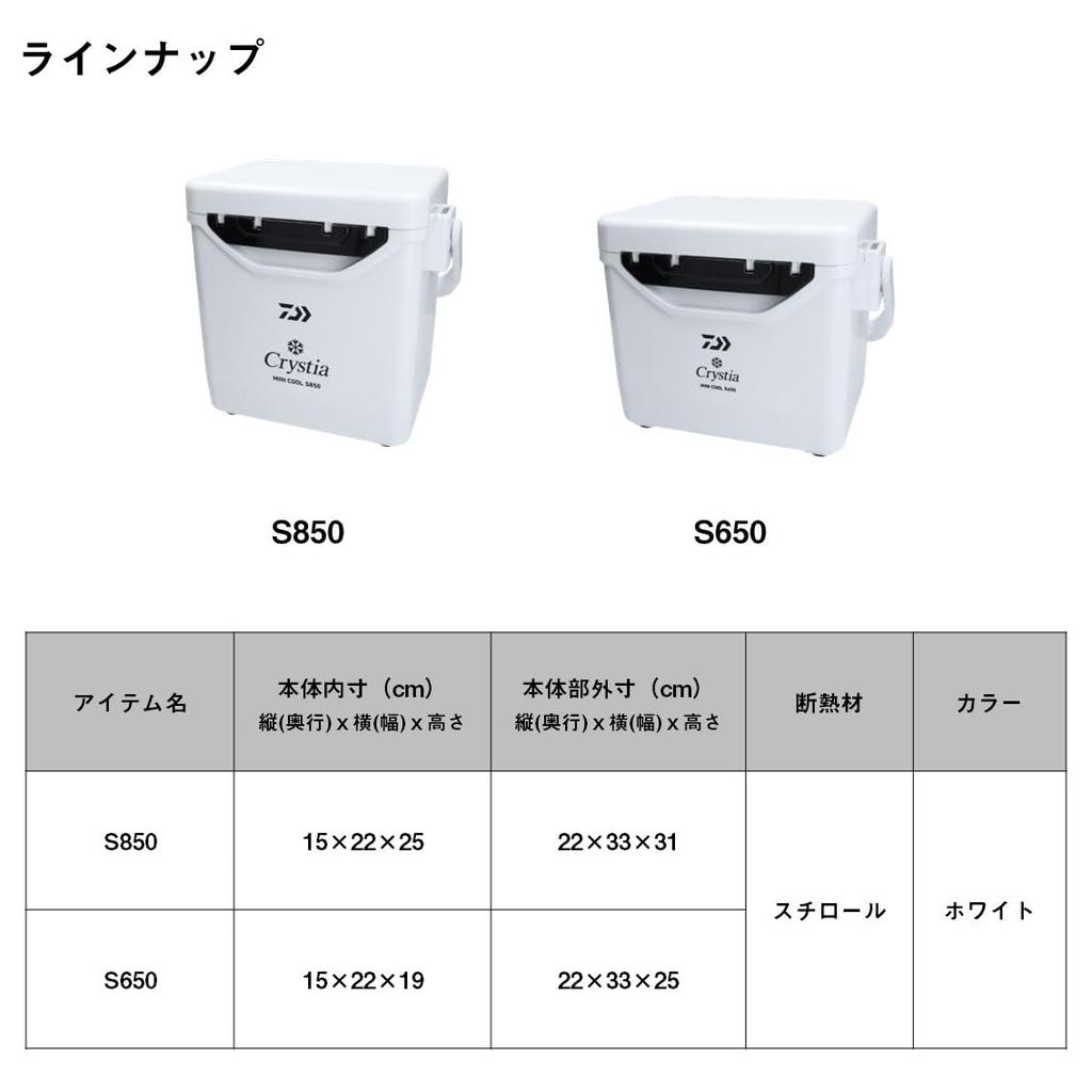 DAIWA Cooler Box Christia MC S850 WH White