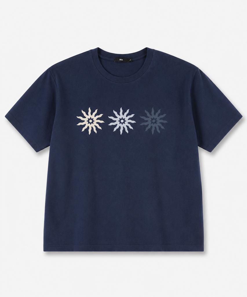 Ousa Vintage Solar Oversized Short Sleeve T-Shirt 7 Colors