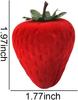 Velvet Strawberry Ring Box Cute Gift Box for Women Wedding Ring Display Multiple Rings Storage Engagement Proposal Birthday