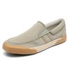 Spring New Mens Shoes Fashionable and Versatile Trendy Casual Men's Canvas Shoes Breathable Solid Color Low-top Cloth Shoes