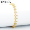 Geometric Star Crystal Zircon Chunky Chain Bracelet Set Men Women 6-Piece Fashion Jewelry Gift