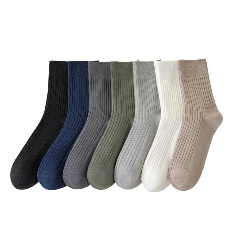 Male Autumn and Winter Thickened Commercial Cotton Sweat Absorbing Deodorizing 7A Anti Bacterial Sports Socks