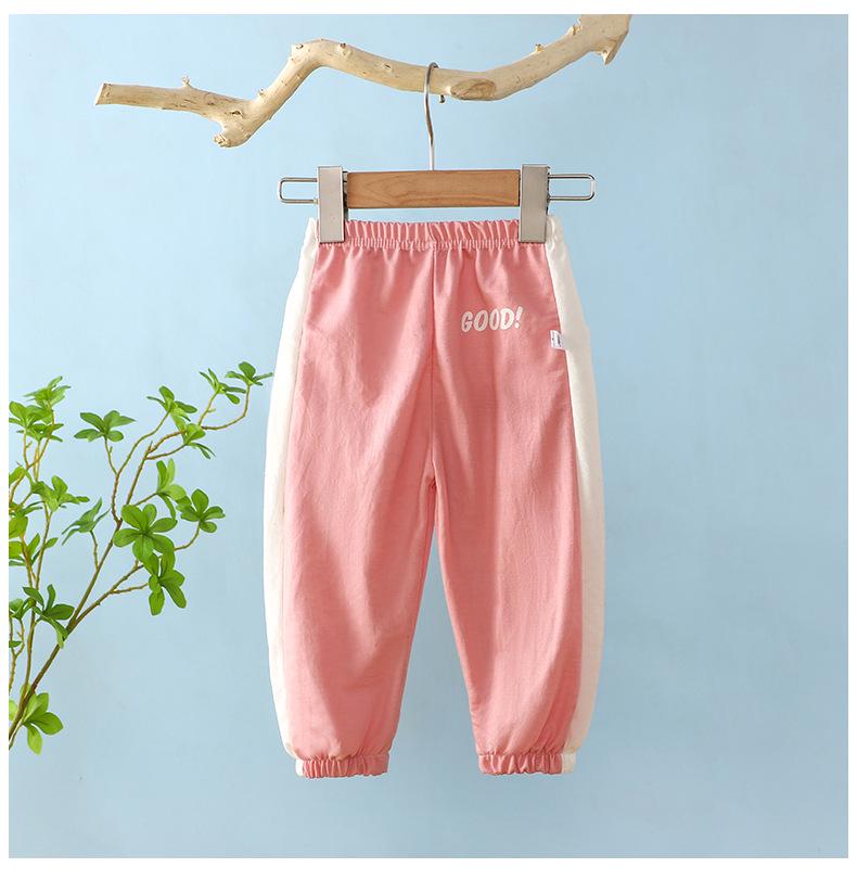 

Детские летние антимоскитные дышащие шаровары - свободные, тонкие, повседневные брюки для мальчиков и девочек 80 cm светло-розовый