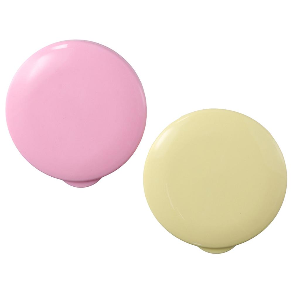2 Pcs Green and Black Travel Soap Container Blue and White, Round Draining Soap Dish  Business Trip