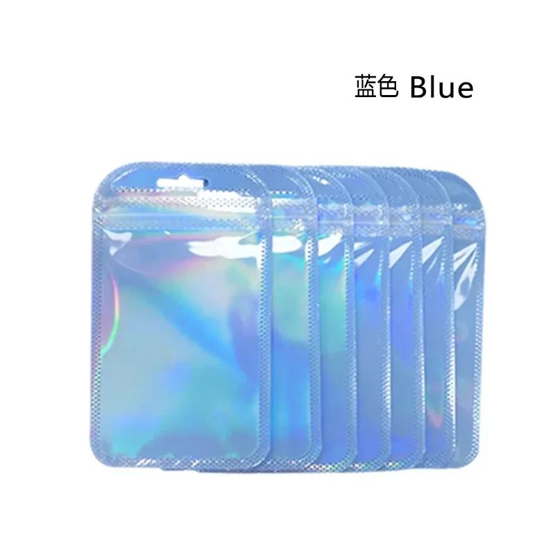 50pcs Holographic Bags Mylar Bags Resealable Bag Foil Pouch Party Favor Bag Coffee Storage for Jewelry Small Business Packaging