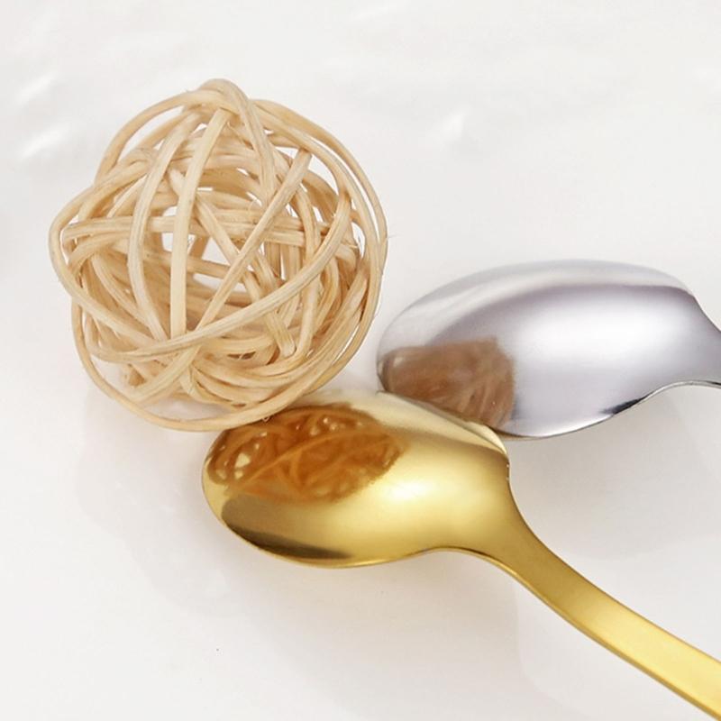 4Pcs Stainless Steel Christmas Coffee Spoons Christmas Trees Santa Tea Spoon Gingerbreads Man Dessert Drink Mixing Spoon
