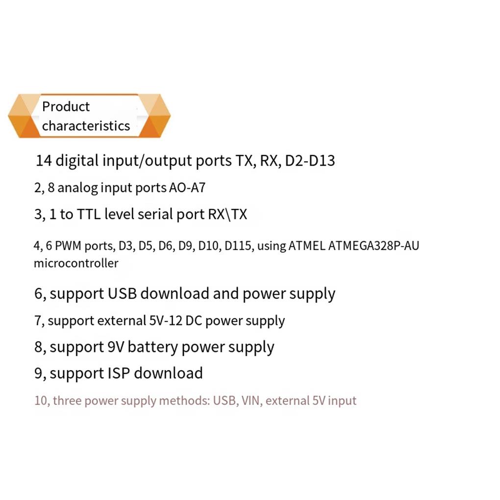 Improved ATMEGA328P Development Board For Engineers With USB Cable Included 16Mhz ATMEGA328P