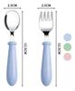 6 Pieces Toddler Spoons Baby , Stainless Steel Kids Spoons with Round Handle Metal Toddler Utensils BPA Free, Dishwasher Safe