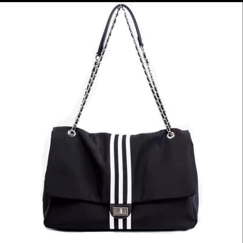 Custom 2025 New Oxford Cloth Bag One-shoulder Crossbody Messenger Bag Simple and Versatile Chain Women's Crossbody Bag