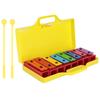 8 Note Xylophone Professional Percussion Instruments for Children with 2 Drumsticks 1 Yellow Box