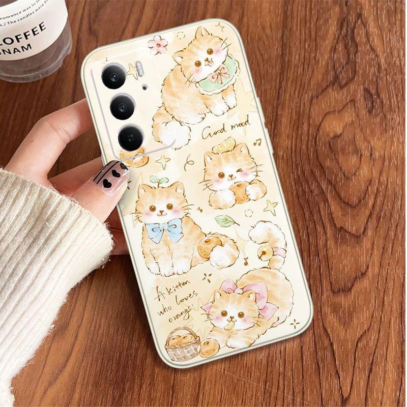 RealmeC75 5G Mobile Phone Case Dirt-resistant Explosion Niche Sweet Cute Simple