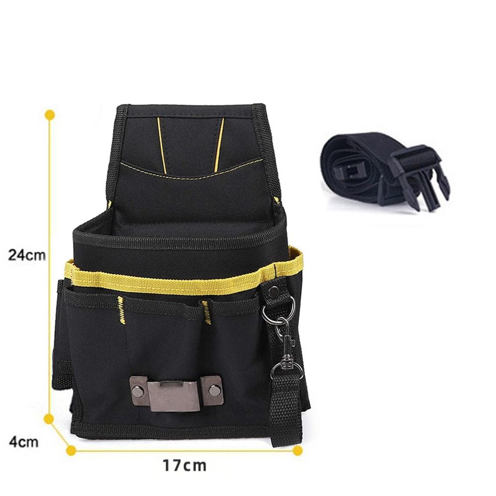 Tool Bag 24*17*4cm 600D Oxford Fabric Belt Tool Black