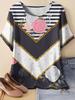 Women's Short Sleeves T-Shirt Elegant 3D Bohemian Print Short Sleeve Tees Woman T-Shirt Tops Oversized Summer Women's Clothing