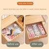 1PCS Refrigerator Organizer Bins Clear Stackable Plastic Food Storage Rack With Handles Eyelash Storage Box Makeup Organizer