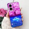 For Motorola Moto G85 Case Silicone Cute Cat Fashion Flowers Painted Back Cover For Motorola G85 Moto G85 Phone Case XT2427-3