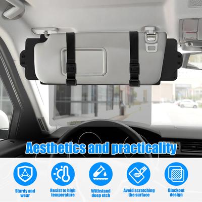 Rallonge de Pare-soleil de Voiture Universelle Rallonge de Pare-soleil de Voiture avec Lentille en PC Design Anti-éblouissement Accessoires d'Intérieur Automobile Sûrs
