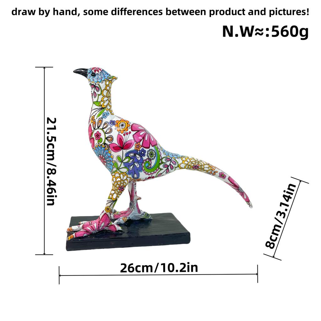 Nordické Jednoduché Ptáček s Dlouhým Ocasem Vodní Transfer Pryskyřičné Řemeslné Ozdoby Domácí Obývací Pokoj Kancelář Dekorace Výstavní Síně