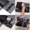 1Pc Pu Leather Multi-Compartment Organizer-Portable Tech School Accessories Case For Cables,Chargers,Pens-Durable Travel Storage