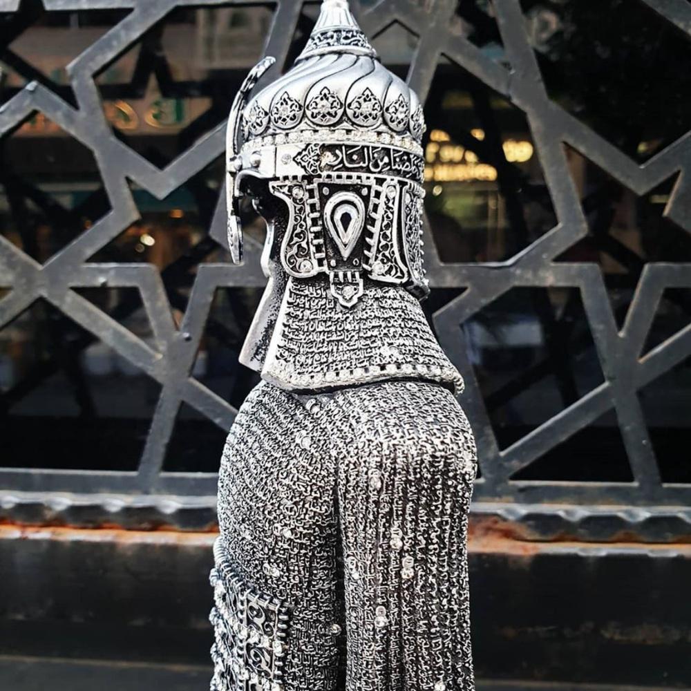 Islamic Accessory For Table Decor | Islamic Figures | Armed Warrior Showpiece Gift | Islamic Desk Decor | Islamic Gift | Islamic Home Decor