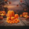 Halloween Artificial Pumpkins Set Of 14Pieces Durable User Friendly Materials For Tabletop Porch Decors