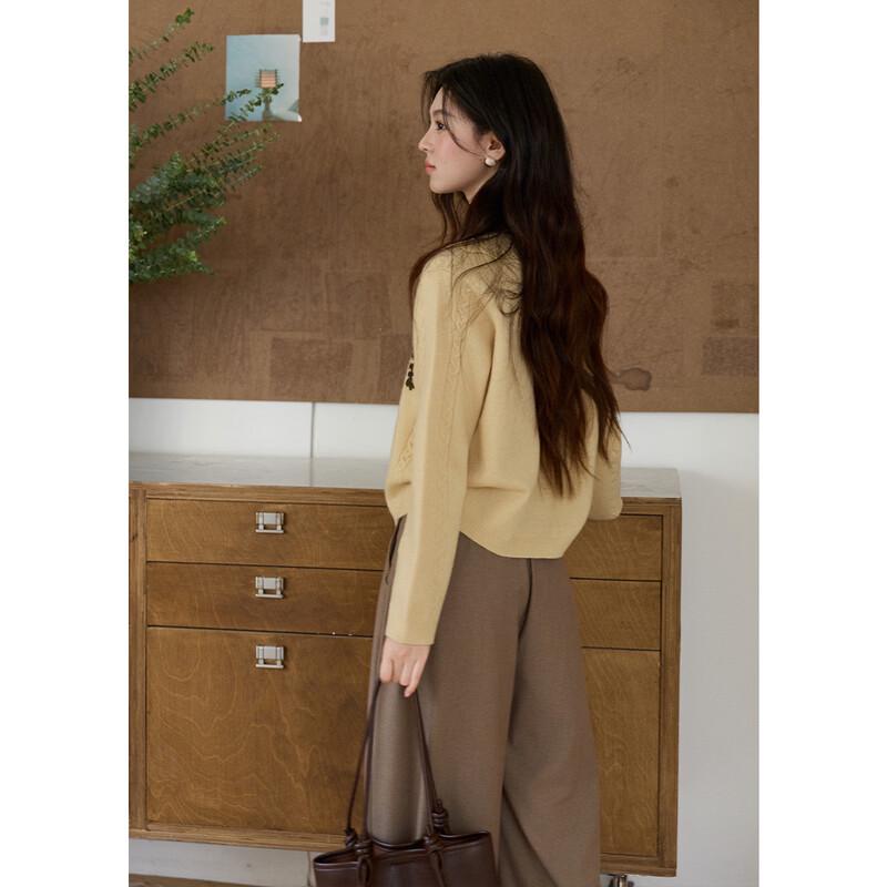 Mishow French Retro Knitted Cardigan Sweater