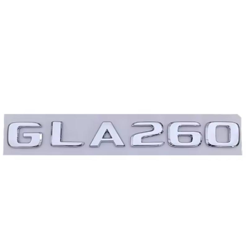 ABS Black Chrome Car Letters Rear Trunk Badge For Mercedes Benz GLA200 X156 H247 Emblem Logo Sticker Lettering Accessories