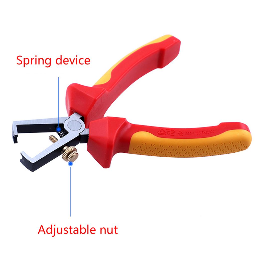Insulated Cable Cutter Wire Stripper Electrician Shears Pliers Scissor Cutting Tool Manual 6/8/10 Inch Stranding Pliers