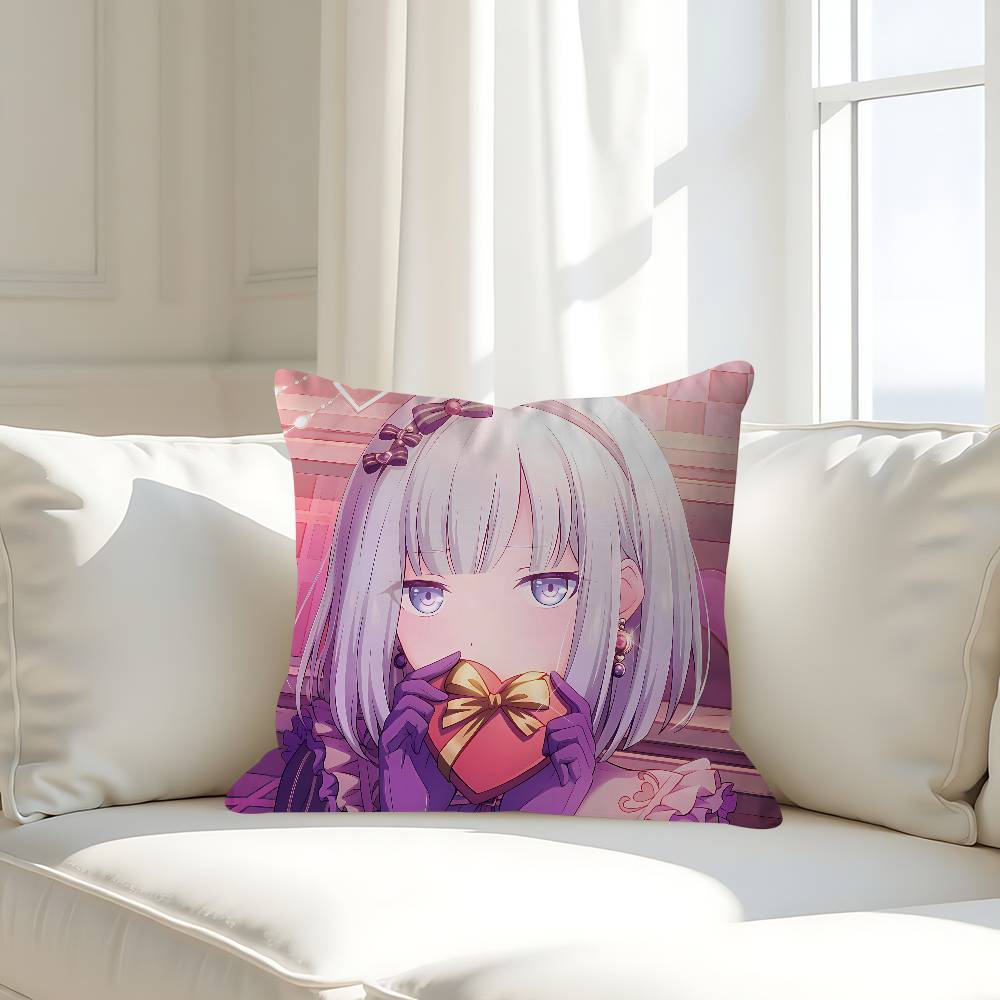 Project SEKAI Yoisaki Kanade Pillow Case Removable Washable Cushion Cover – All-Season Soft Linen